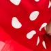 Платье для девочки нарядное БУШОН ST44, стиляги, цвет красный, принт крупный горох
