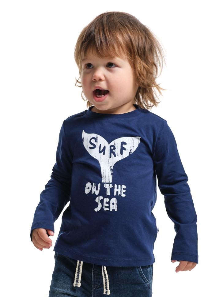 Лонгслив для мальчиков Mini Maxi, модель 0471, цвет синий - Лонгсливы / футболки - дл. рукав