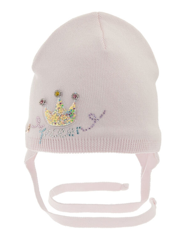 Шапка для девочки Маскарад kids, Миалт светло-розовый, весна-осень - Шапочки на завязках