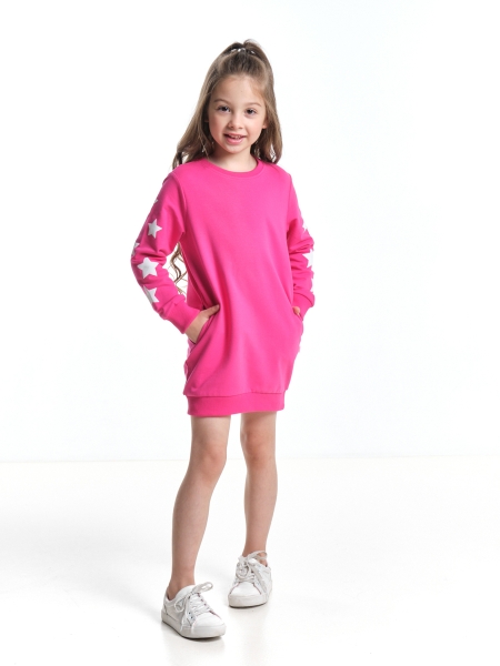 Платье для девочек Mini Maxi, модель 7298, цвет малиновый - Платья для девочек с длинным рукавом