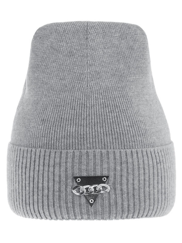 Шапка для девочки Ламия, Миалт светло-серый, зима - Зимние шапки для девочек