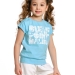 Футболка для девочек Mini Maxi, модель 0505, цвет голубой