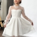 Платье для девочки нарядное БУШОН ST77, цвет белый