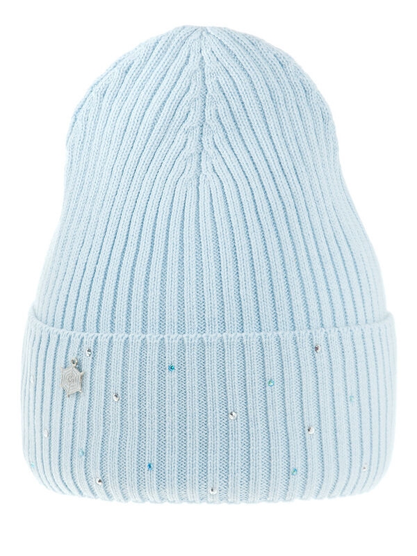 Шапка для девочки Ловушка, Миалт бледно-голубой, весна-осень - Для девочек весна-осень