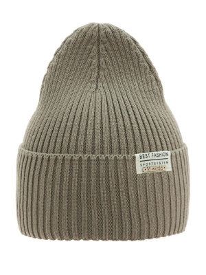Шапка для мальчика Мистер, Миалт бежевый/хаки, весна-осень