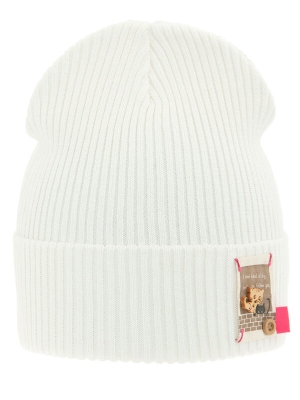 Шапка для девочки Прыгуша, Миалт белый, весна-осень
