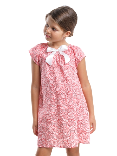 Платье для девочек Mini Maxi, модель 7898, цвет красный/мультиколор - Платья для девочек с коротким рукавом