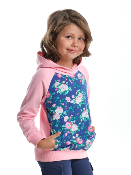 Худи для девочек Mini Maxi, модель 2309, цвет розовый - Толстовки с капюшоном / худи