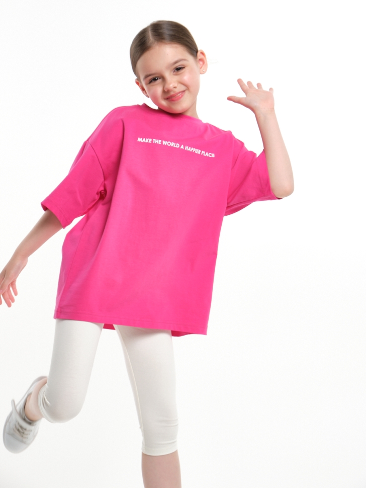 Футболка для девочек Mini Maxi, модель 5171, цвет малиновый - Футболки для девочек