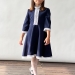 Платье для девочки школьное БУШОН SK21, цвет темно-синий