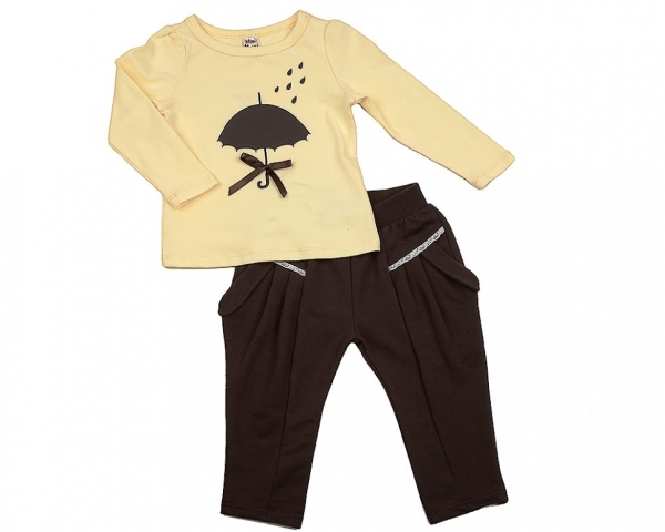 Комплект одежды для девочек Mini Maxi, модель 1133/1195, цвет кремовый - Комплекты летние