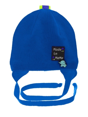 Шапка Мамонтенок, Миалт ярко-синий, весна-осень