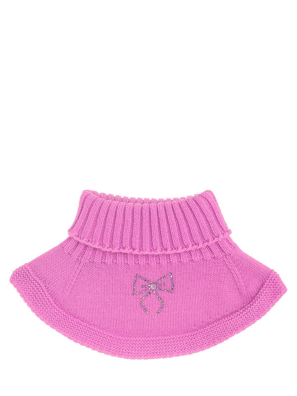 Вакса шарф-снуд, Mialt ярко-розовый, весна-осень - Манишки детские