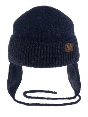 Шапка для девочки Моника new, Миалт темно-синий, зима