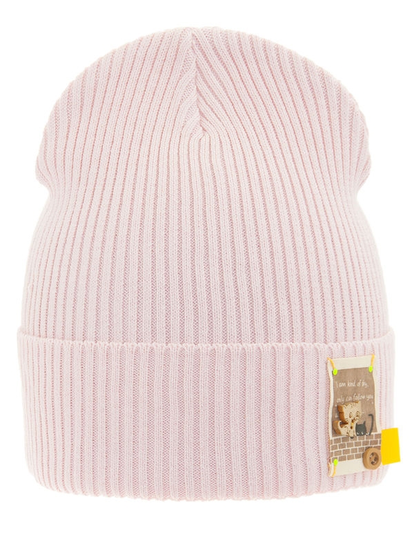 Шапка для девочки Прыгуша, Миалт бледно-розовый, весна-осень - Для девочек весна-осень