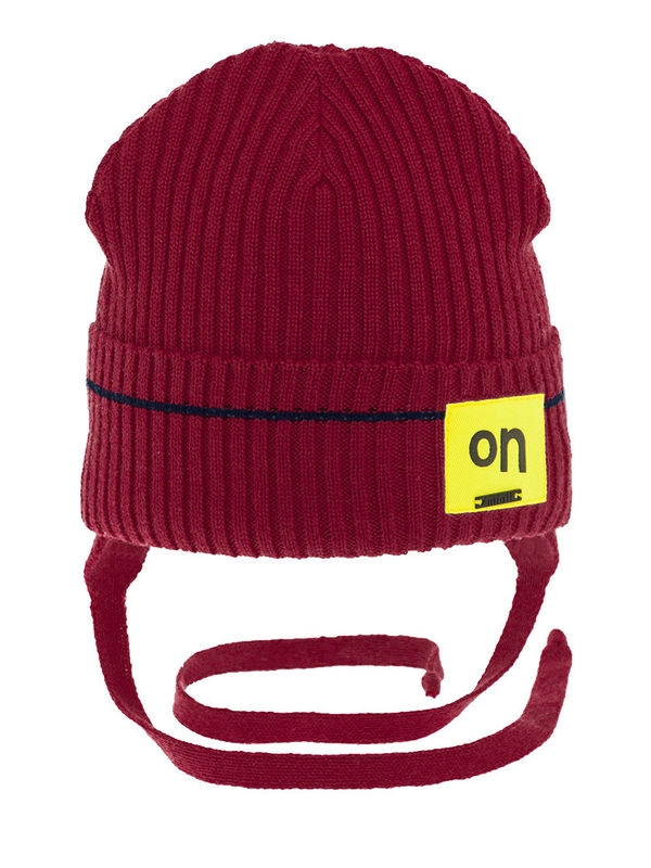 Шапка для мальчика Хоббит-2, Миалт гранатовый, весна-осень - Шапки весна-осень