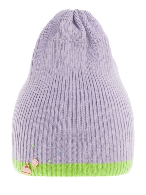 Шапка для девочки Тортик, Миалт светло-сиреневый, весна-осень