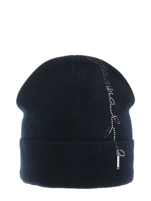 Шапка для девочки Жанна, Миалт темно-синий, весна-осень