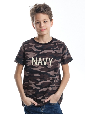 Футболка для мальчиков Mini Maxi, модель 4326, цвет камуфляж