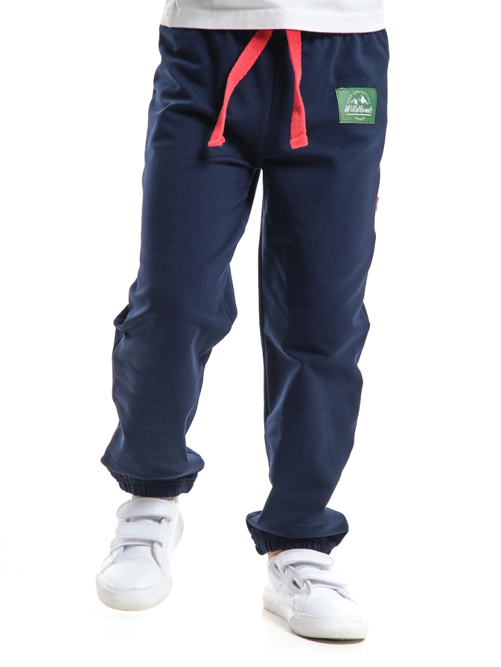 Джоггеры для мальчиков Mini Maxi, модель 9816, цвет синий - Брюки спортивные (джогеры)