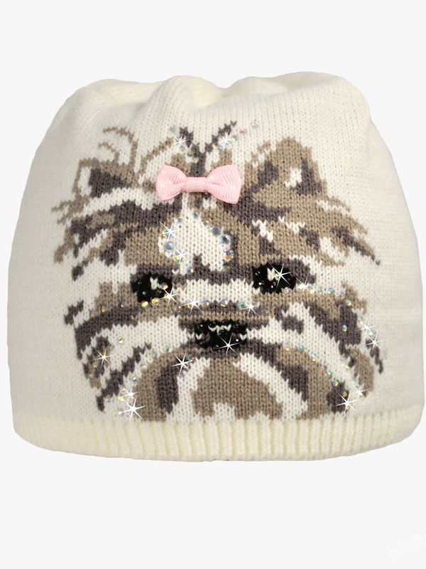 Шапка для девочки Йорк, Миалт молочный, весна-осень - Для девочек весна-осень