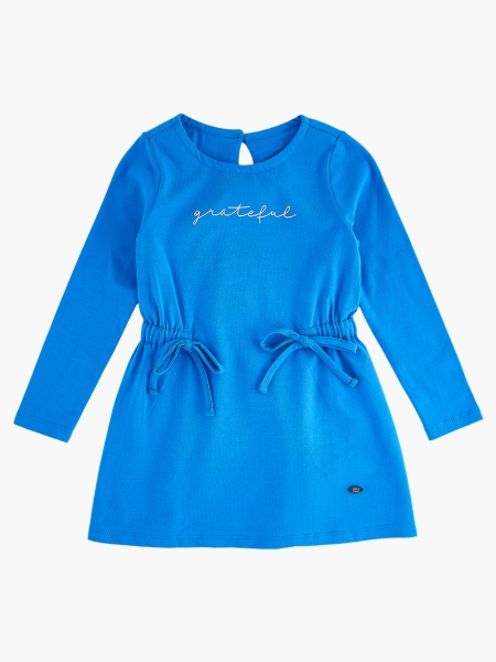 Платье для девочек Mini Maxi, модель 4309, цвет голубой - Платья для девочек с длинным рукавом