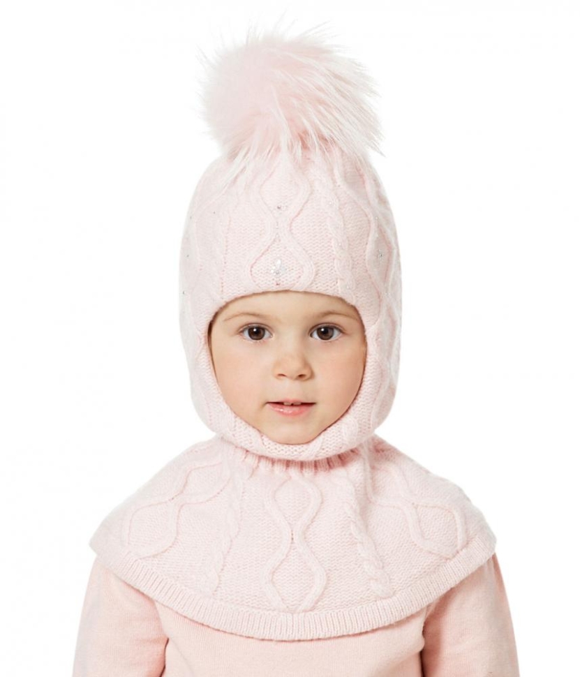 Шапка-шлем Пифия св.розовый - Шапки-шлемы зима-осень