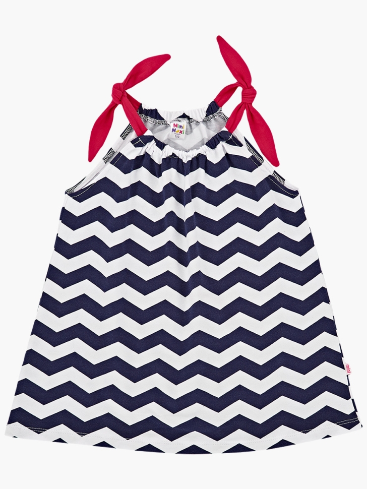 Майка для девочек Mini Maxi, модель 0806, цвет синий - Майки и топы на лето