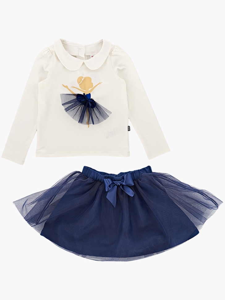 Комплект для девочек Mini Maxi, модель 3649, цвет белый - Комплекты летние