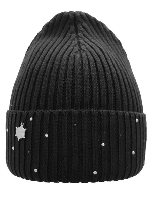 Шапка для девочки Ловушка, Миалт черный, весна-осень