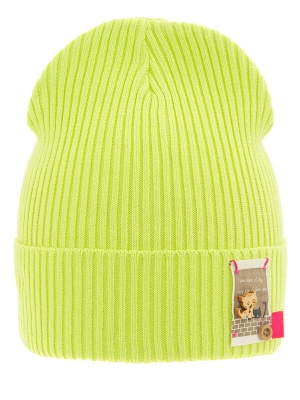 Шапка для девочки Прыгуша, Миалт лимон/неон, весна-осень
