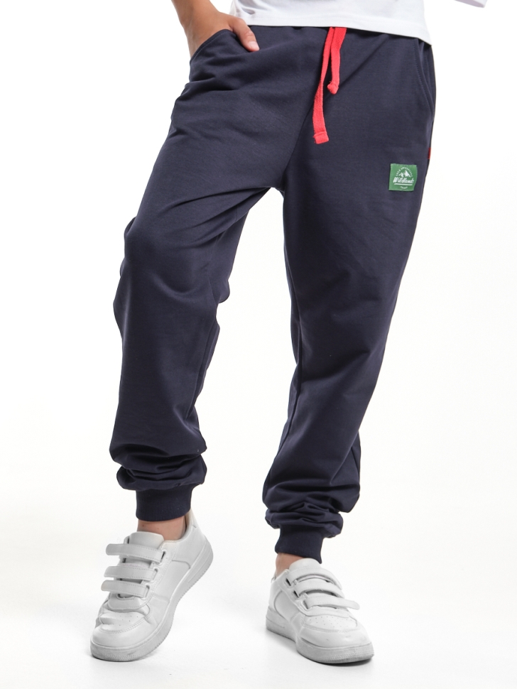 Джоггеры для мальчиков Mini Maxi, модель 7510, цвет синий - Брюки спортивные (джогеры)