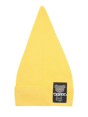 Шапка для девочки Стильняшка, Миалт темно-желтый, весна-осень