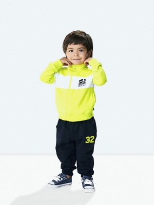 Спортивный костюм для мальчиков Mini Maxi, модель 6673, цвет неон
