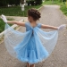 Платье нарядное для девочки Шармель, Lila Style (голубой песок/голубой - пайетки)