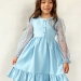 Платье для девочки нарядное БУШОН ST52, цвет голубой