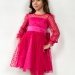 Платье для девочки нарядное БУШОН ST58, отделка фатин, цвет фуксия