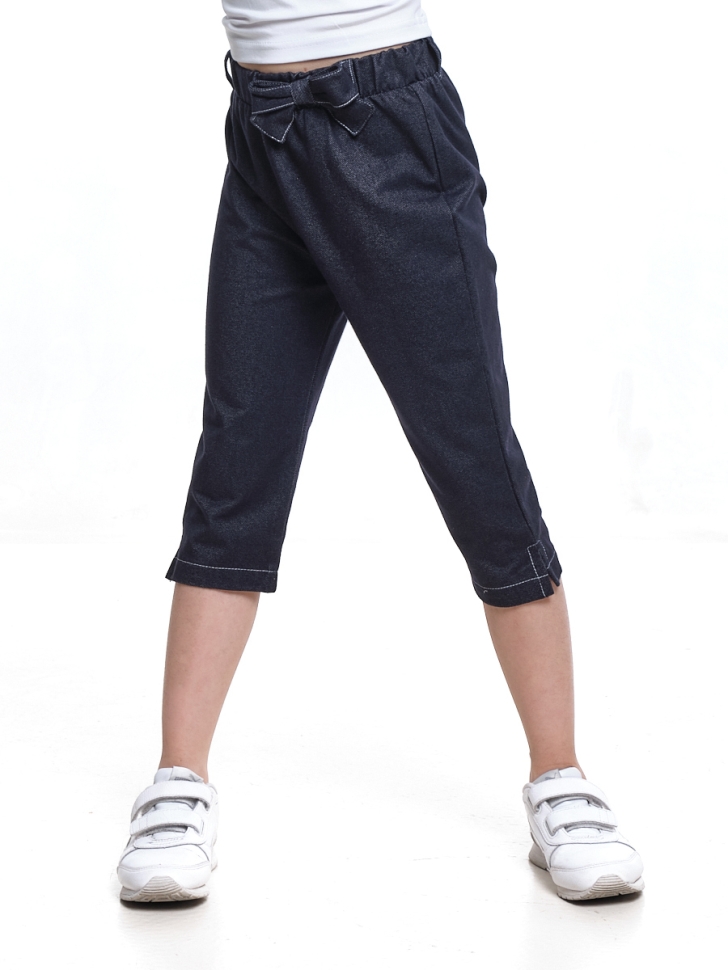 Бриджи для девочек Mini Maxi, модель 4061, цвет синий/синий - Бриджи / велосипедки