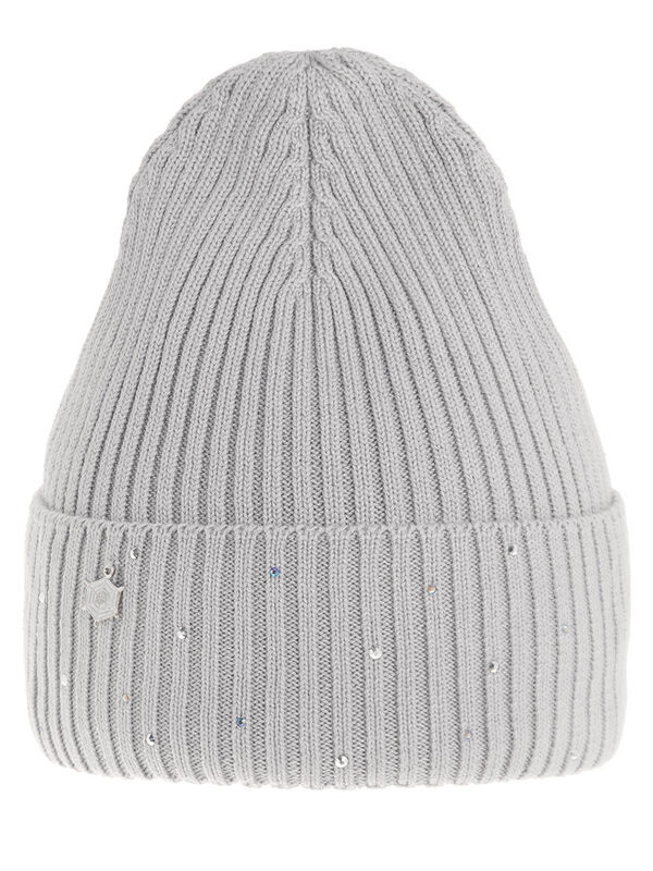 Шапка для девочки Ловушка, Миалт светло-серый, весна-осень - Для девочек весна-осень