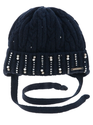 Шапка для девочки Мерцание kids-1, Миалт темно-синий, зима