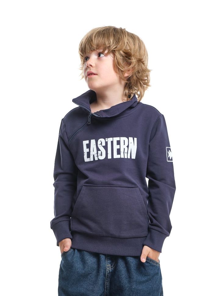 Толстовка для мальчиков Mini Maxi, модель 7835, цвет синий - Толстовки, с воротом / капюшоном