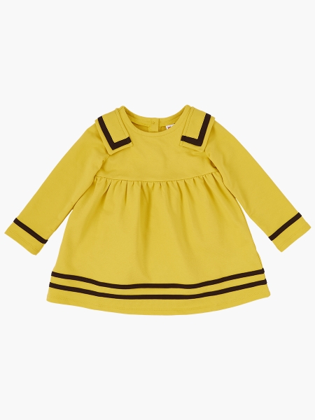 Платье для девочек Mini Maxi, модель 2487, цвет горчичный - Платья для девочек с длинным рукавом
