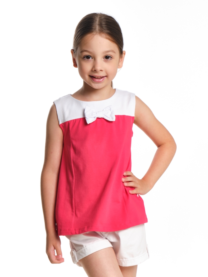 Футболка для девочек Mini Maxi, модель 1686, цвет малиновый - Футболки для девочек