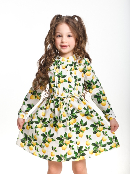 Платье для девочек Mini Maxi, модель 4645, цвет мультиколор - Платья для девочек с длинным рукавом