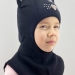 Шлем для девочки Чешира, Миалт черный, зима