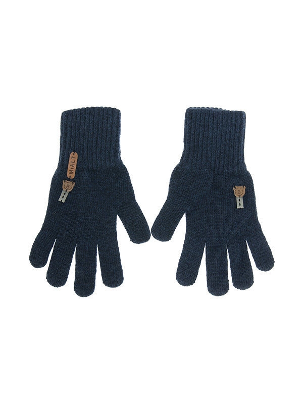 Перчатки для мальчика Топик, Миалт синий/меланж, весна-осень - Перчатки