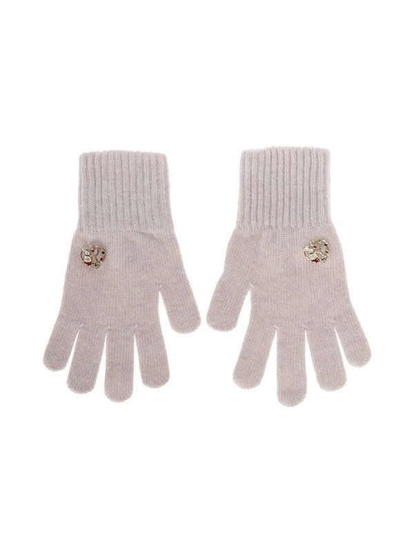 Перчатки для девочки Кролик, Миалт грязно-розовый - Перчатки