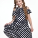 Платье для девочек Mini Maxi, модель 7180, цвет темно-синий/мультиколор