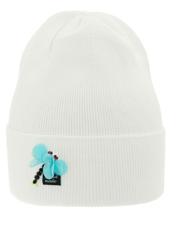 Шапка для девочки Суфле, Миалт белый, весна-осень - Для девочек весна-осень