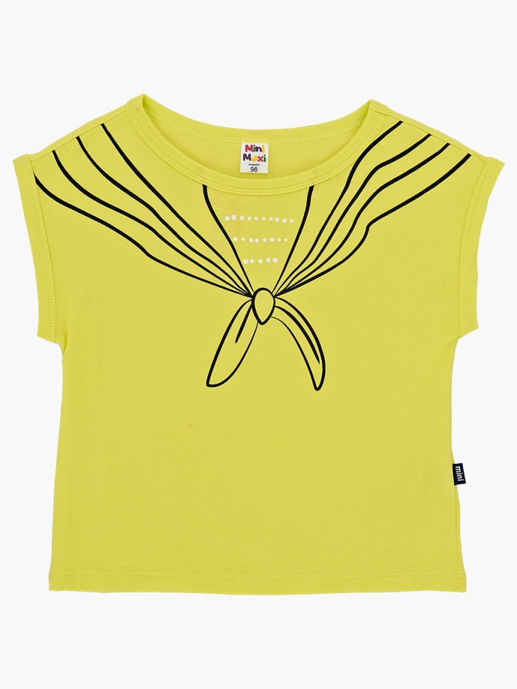 Футболка для девочек Mini Maxi, модель 2854, цвет желтый - Футболки для девочек